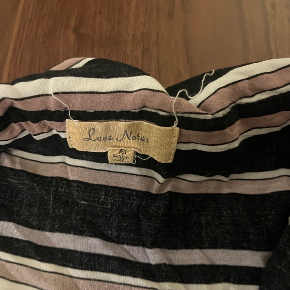 Striped cropped button down - Picture 3 of 3